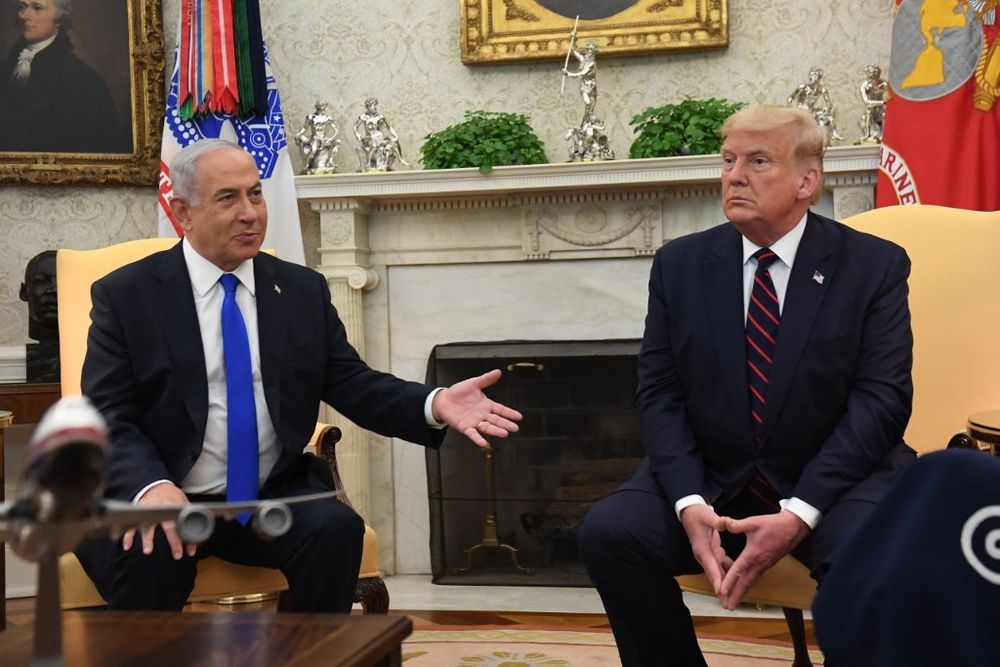 Benjamin netanyahu and Donald trump Israel and united States 