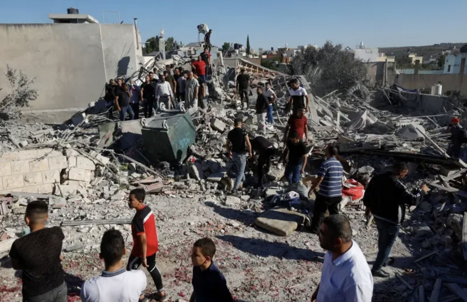 terrorist home is demolished by Israeli Defense Forces